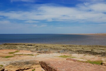 View of the coast of the sea.