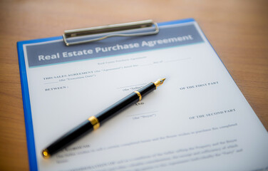 Lease/Lease Agreement Documents with and Highlighted Text Pens