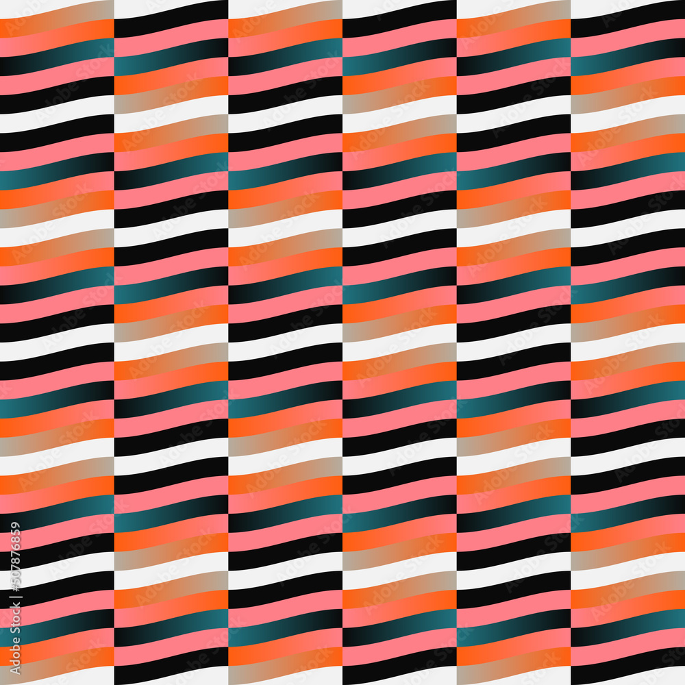 Poster seamless pattern vector graphics design made with abstract geometric shapes and forms