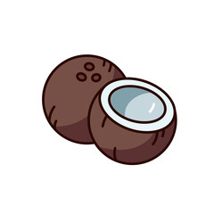 coco nut icon illustration