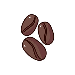coffee beans icon illustration