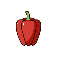 red bell pepper icon 