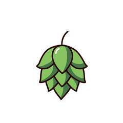 hops beer brewery icon illustration