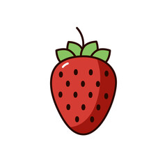strawberry icon illustration
