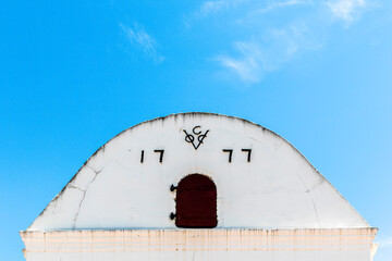 Exterior of the V.O.C. Kruithuis powder magazine in Stellenbosch, Western Cape, South Africa, Africa