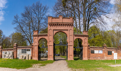 Fototapeta na wymiar Jewish Cemetery in Łódź
