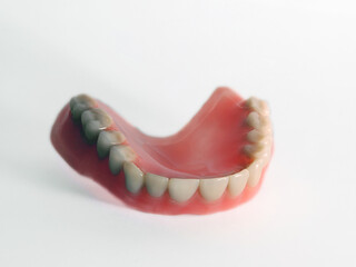 Denture - teeth prosthesis - isolated object