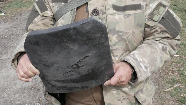 Kevlar plate from the armored vest