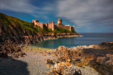 Fort la Latte is a magnificent fortress in northern France, situated on a picturesque rocky...