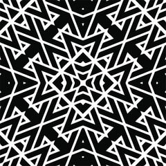 Abstract background with black and white pattern. Unique geometric vector swatch. Perfect for site backdrop, wrapping paper, wallpaper, textile and surface design. 