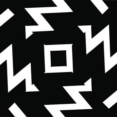 Abstract background with black and white pattern. Unique geometric vector swatch. Perfect for site backdrop, wrapping paper, wallpaper, textile and surface design. 