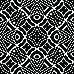 Abstract background with black and white pattern. Unique geometric vector swatch. Perfect for site backdrop, wrapping paper, wallpaper, textile and surface design. 