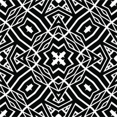 Abstract background with black and white pattern. Unique geometric vector swatch. Perfect for site backdrop, wrapping paper, wallpaper, textile and surface design. 
