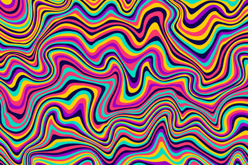 Abstract psychedelic groovy background. Abstract background.