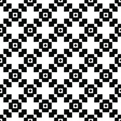 Abstract background with black and white pattern. Unique geometric vector swatch. Perfect for site backdrop, wrapping paper, wallpaper, textile and surface design. 