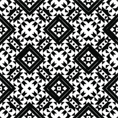 Abstract background with black and white pattern. Unique geometric vector swatch. Perfect for site backdrop, wrapping paper, wallpaper, textile and surface design. 