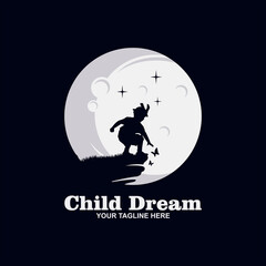 Cloud Dreams logo designs, Kids Dream logo, Child Dream logo template