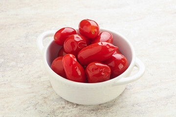 Marinated red tomato - pickled vitamins