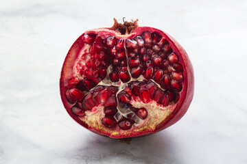 Ripe sweet rube pomegranate fruit