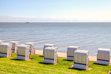 Uferpromenade Südstrand, Wilhelmshaven, Deutschland 