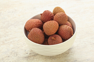 Sweet juice lychee tropical fruit