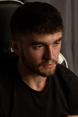 Fototapeta premium A University Aged Male Student