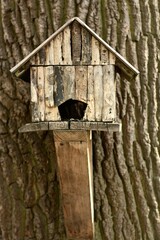 wooden bird house