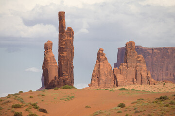 Yei Bi Chei Spires in Monument Valley, Arizona