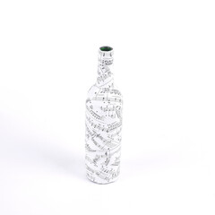 background image.a bottle of wine and two glasses.