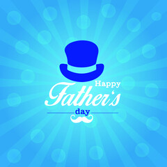 Happy Father&rsquo;s Day Calligraphy greeting card banner design