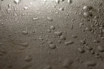 water drops on glass