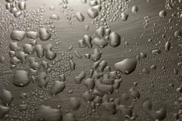water drops on glass