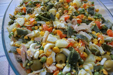 salad with vegetables