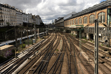 Fototapeta na wymiar Railway station 'Gare du Nord' in Paris, France.
