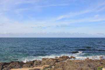 waves and rocks