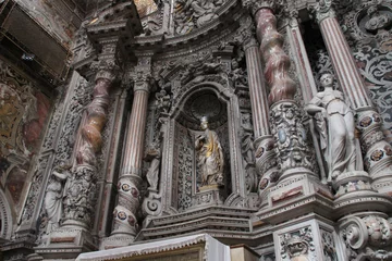 Foto op Plexiglas baroque church (ste catherine) in palermo in sicily (italy)  © frdric