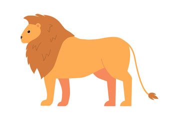 Lion African animal. Vector illustration