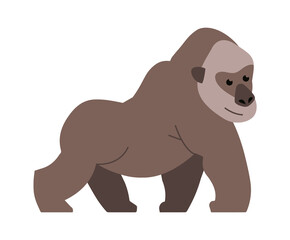 Orangutan African animal. Vector illustration