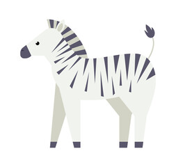 Fototapeta na wymiar Zebra African animal. Vector illustration