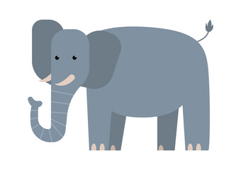 Elephant African animal. Vector illustration