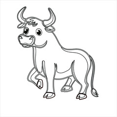 Ox Coloring Page