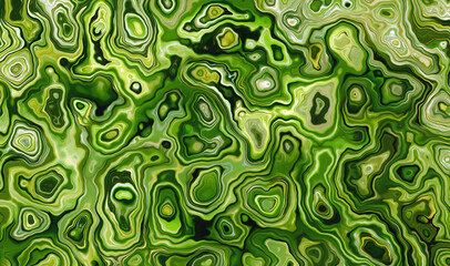 Modern surrealism artwork green jade abstract smooth patterned background. Surface swirls...