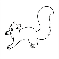 Rabbit coloring page , cute Rabbit line art, baby animal for kids 