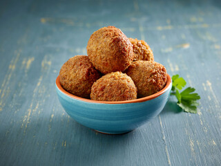 bowl of falafel balls