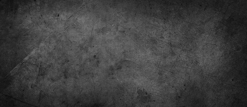 Black textured dark concrete background