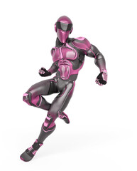 super pilot is ready to fight in action