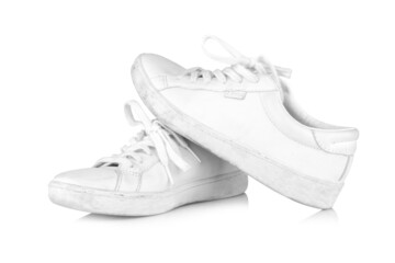 shoe white isolated on white background