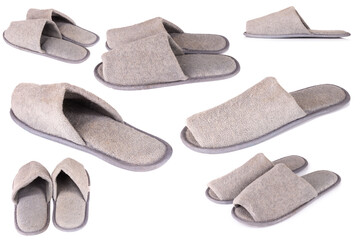 shoe home gray isolated on white background