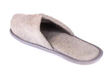 Fototapeta na wymiar shoe home gray isolated on white background