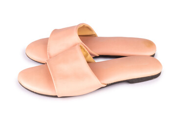 shoe flesh color isolated on white background